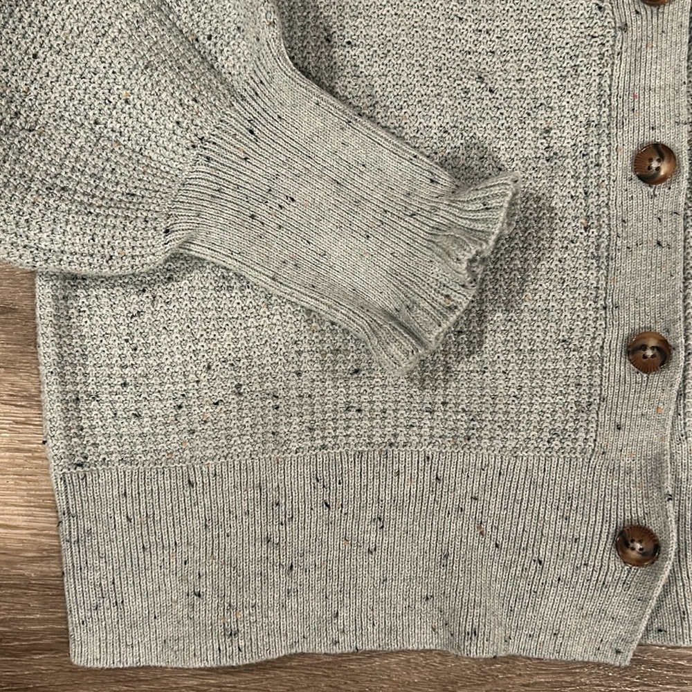 EUC NIC+ZOE Tea Time Vital puff-shoulder cardigan - Picture 4 of 9